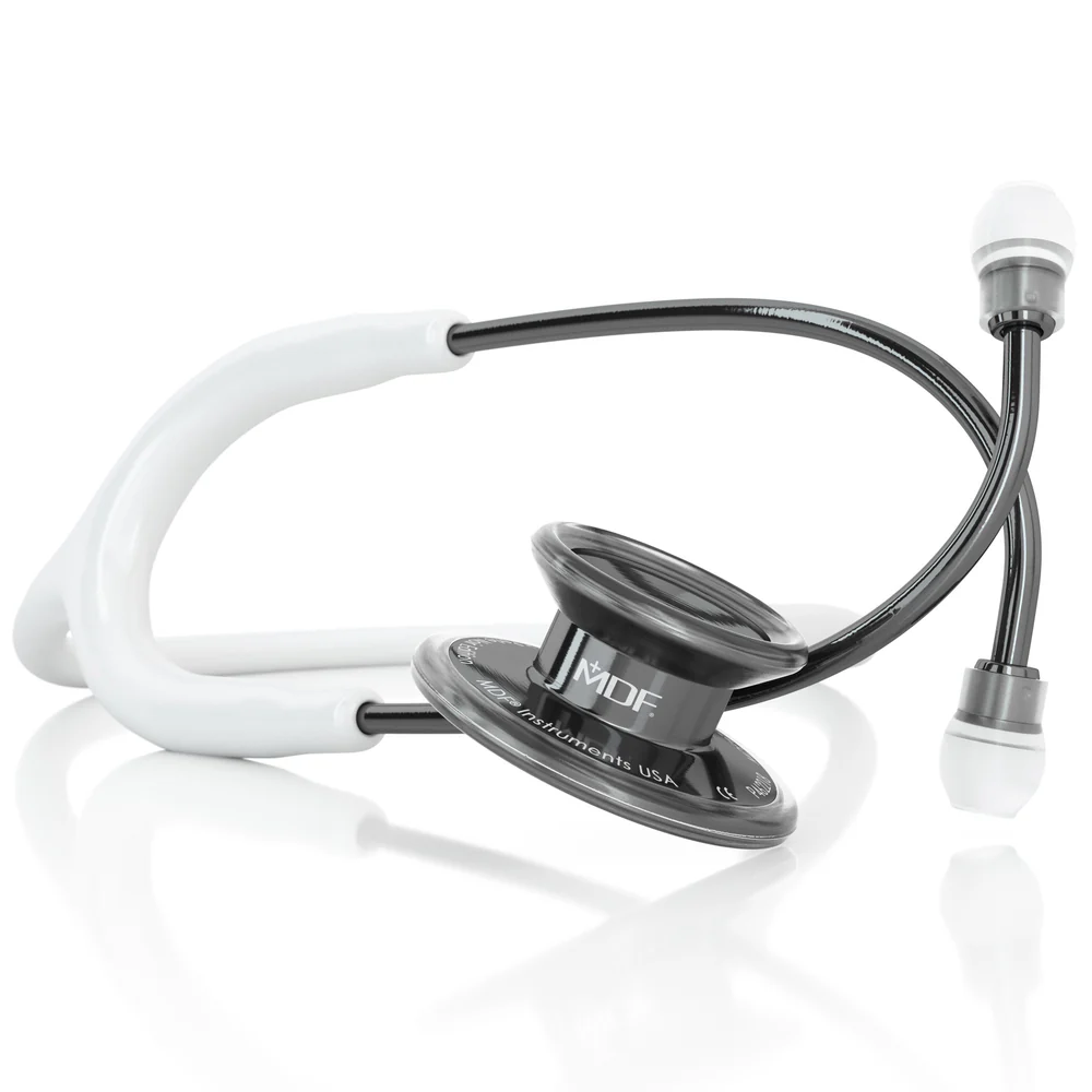 MD One® Adult Stethoscope - White/Perla Noire